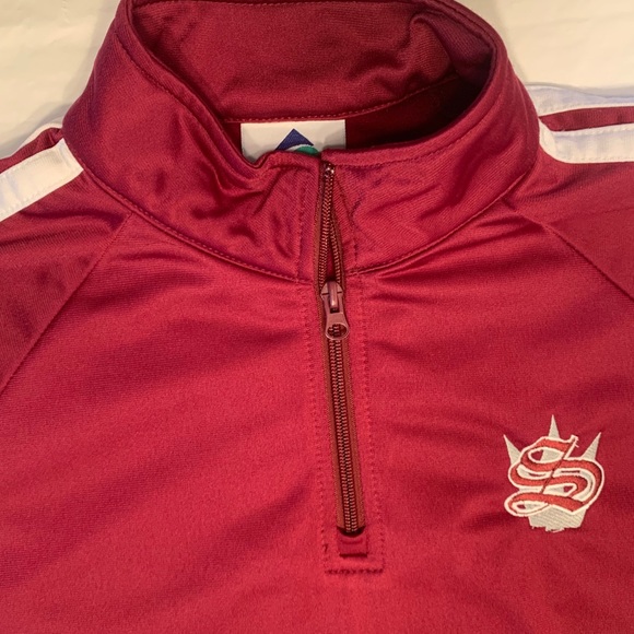 Augusta Sportswear Red 1/4 Zip Athletic Pullover Sweatshirt Men’s Medium - Picture 4 of 14
